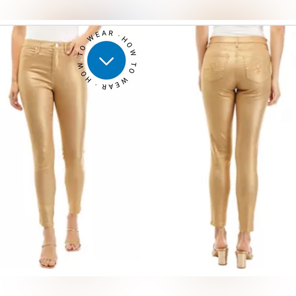 Lilly Pulitzer Pants - Lilly Pulitzer EAGAN high rise Gold Metallic NEw Collection💥❤️💥